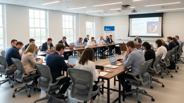Sala riunioni durante una giornata di studio